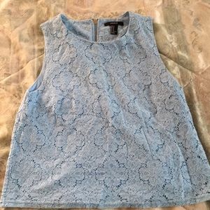 Blue lace forever21 shirt